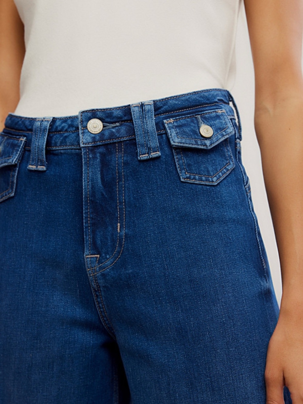 (SIZE 29) NWT FREE PEOPLE WE THE FREE KELLEE HR PALAZZO JEANS MEDIUM